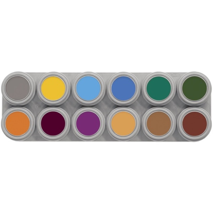 Paleta de 12 vopsele Grimas - culori asortate - tip B de 2, 5 ml