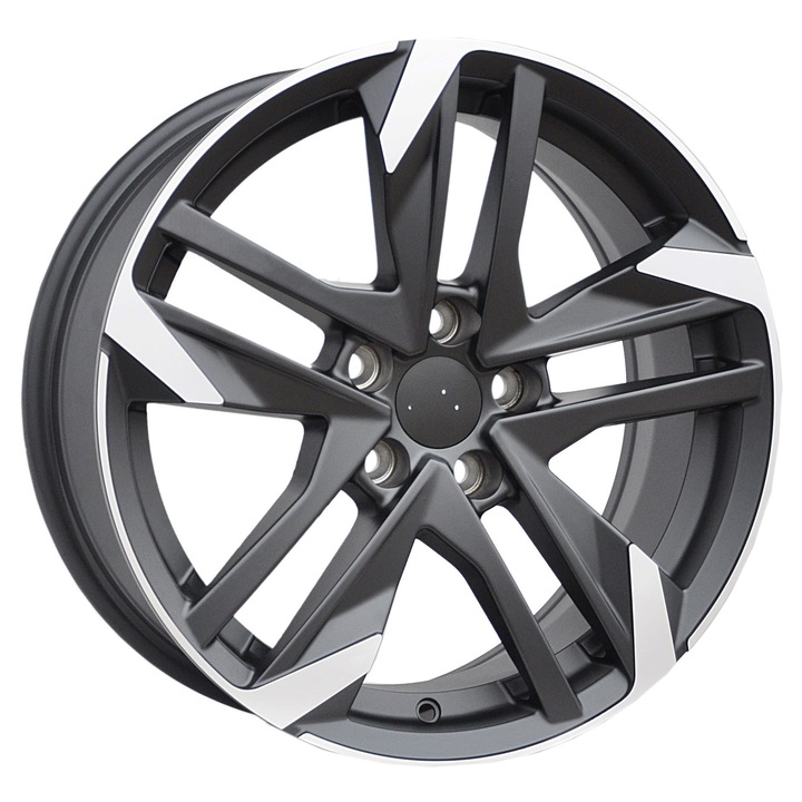 Set 4 jante aluminiu PDW 170/5788 16x7 5x108 ET44 finisaj lustruit/negru