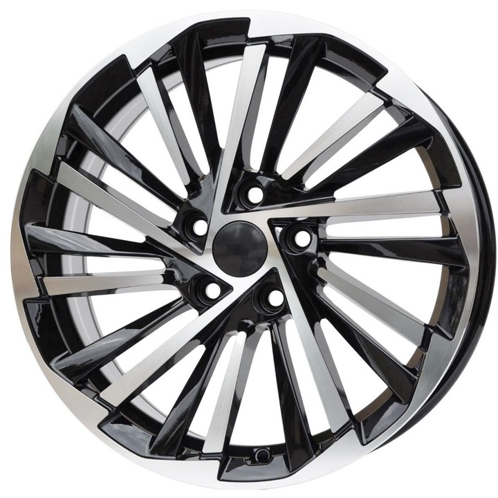 Set 4 jante aluminiu PDW FBX261 17x7 5x112 ET40, lustruit + negru