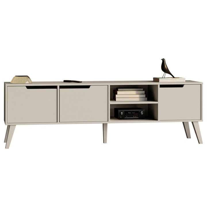 Comoda TV cu picioare Kodiz 180, MIRJAN 24, casmir, 40x180x55 cm