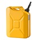 Canistra combustibil metalica, 20 L, Cu cioc de turnare, Maner confortabil, Debit maxim 6 L/min, Etansa si rezistenta la coroziune, Compatibila auto/moto/ATV/UTV, Galben