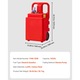 Rezervor combustibil portabil, Cisterna mobila, Cu pompa electrica 12V, 121 L, Debit 9, 5 L/min, Furtun 1, 2 m, Pistol cu oprire automata, Pentru benzina si motorina, Rosu