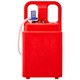 Rezervor combustibil portabil, Cisterna mobila, Cu pompa electrica 12V, 121 L, Debit 9, 5 L/min, Furtun 1, 2 m, Pistol cu oprire automata, Pentru benzina si motorina, Rosu