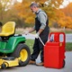 Rezervor combustibil portabil, Cisterna mobila, Cu pompa electrica 12V, 121 L, Debit 9, 5 L/min, Furtun 1, 2 m, Pistol cu oprire automata, Pentru benzina si motorina, Rosu
