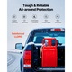 Rezervor combustibil portabil, Cisterna mobila, Cu pompa electrica 12V, 121 L, Debit 9, 5 L/min, Furtun 1, 2 m, Pistol cu oprire automata, Pentru benzina si motorina, Rosu