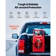 Rezervor portabil combustibil, Carucior cu pompa de transfer 12 V 57 L/min, Capacitate 121 L, Furtun 4 m, Pistol manual, Benzina si motorina, Pentru barci si ATV-uri