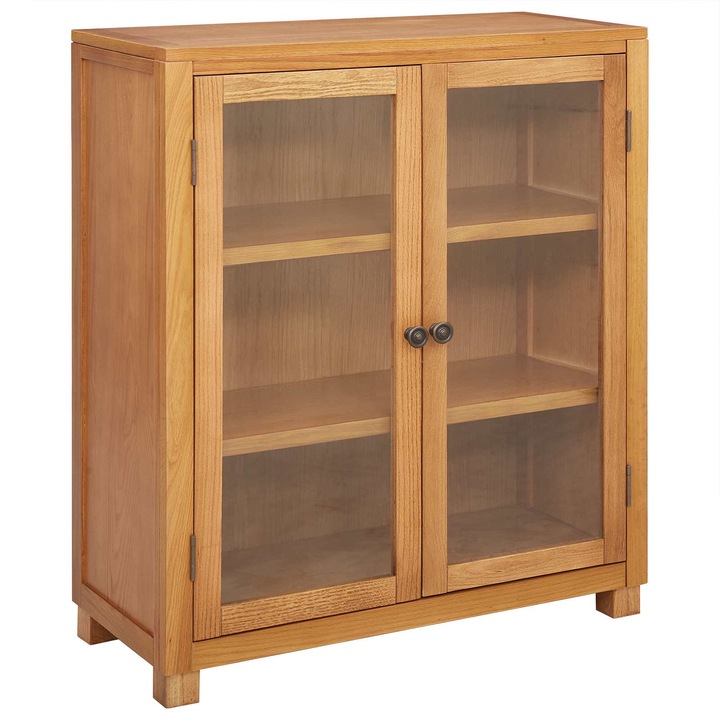 vidaXL Cabinet polcokkal tárolóval Barna 80 x 35 x 95 cm Faanyag 4106556