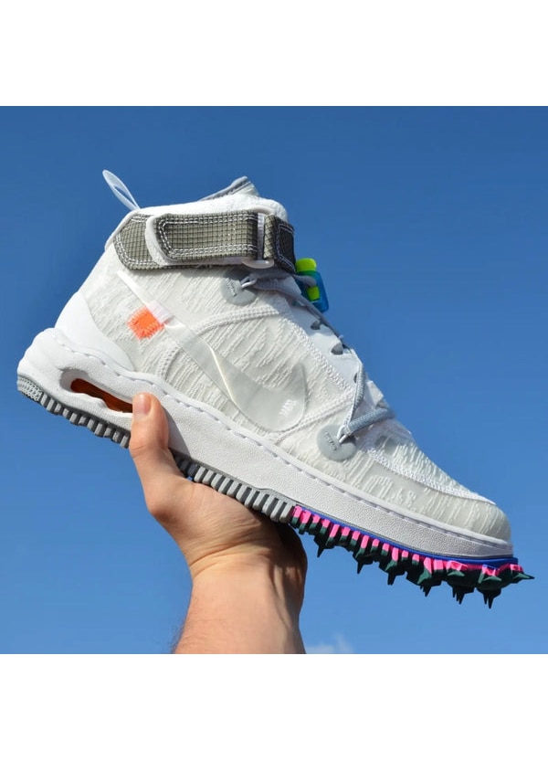 Pantofi Sport Nike Air Force 1 Mid x Off-White Blanc Alb 39 EU