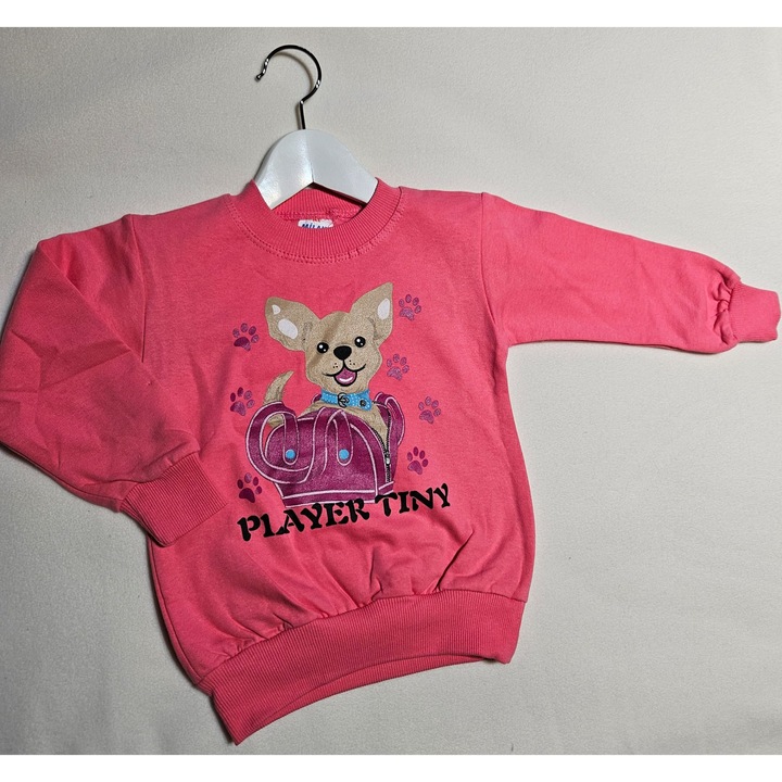 Bluza Vatuita Roz – Fete, Marime 1 - 2 ani