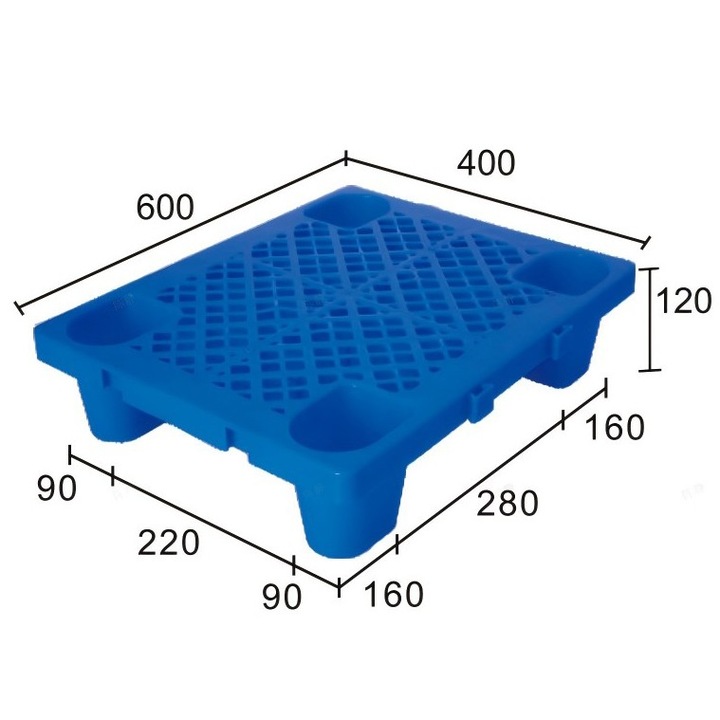 Palet Plastic Durabil 60x40x12 cm - Ideal pentru Depozit