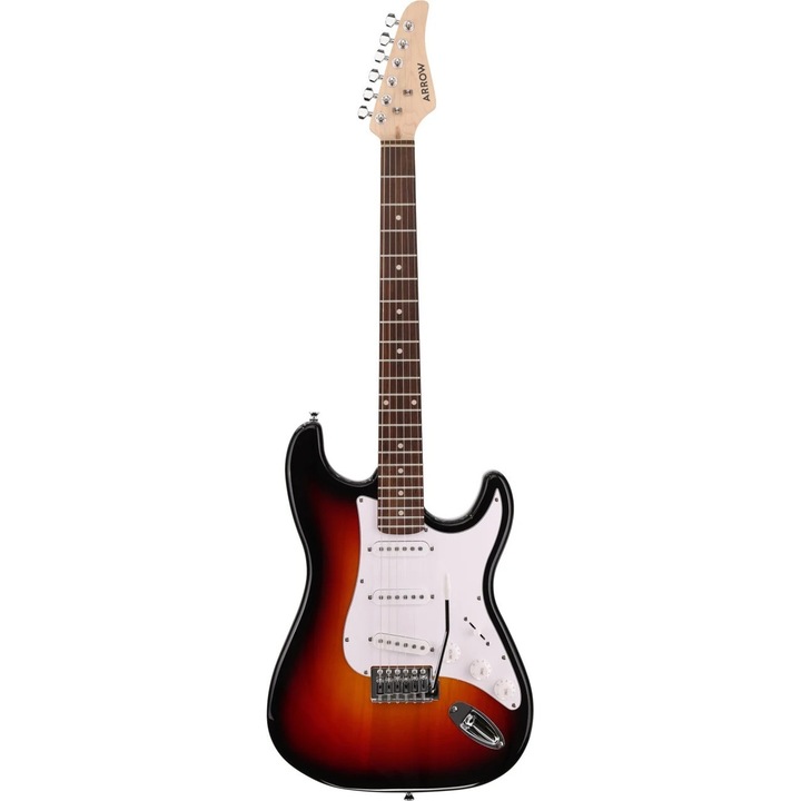 Електрическа китара Arrow Tonecaster Strat, 6 струни, цвят Tobacco Burst, 4/4
