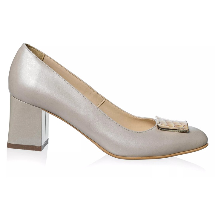 Дамски обувки от естествена кожа -БЕЖОВ СЕДЕФ- A38 BS, Бежов