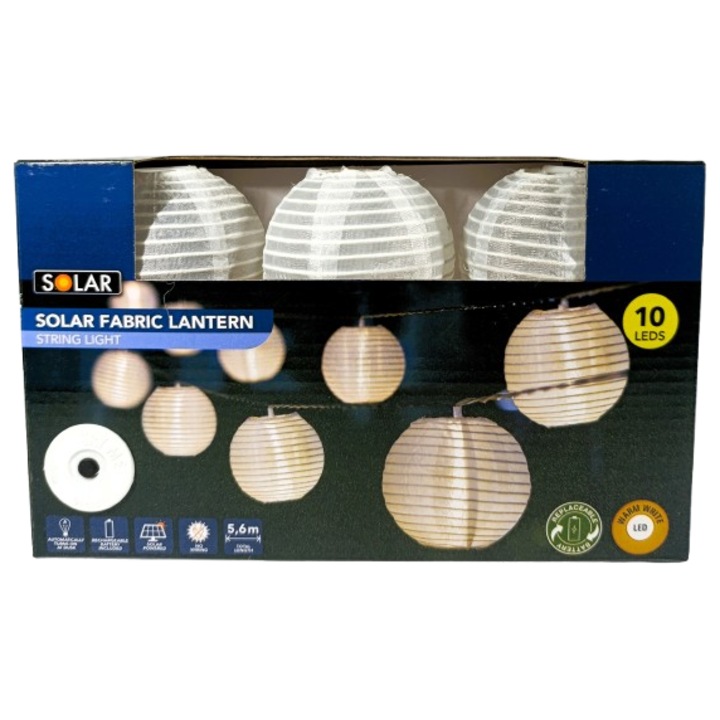 Ghirlanda de lumini cu lanterne solare