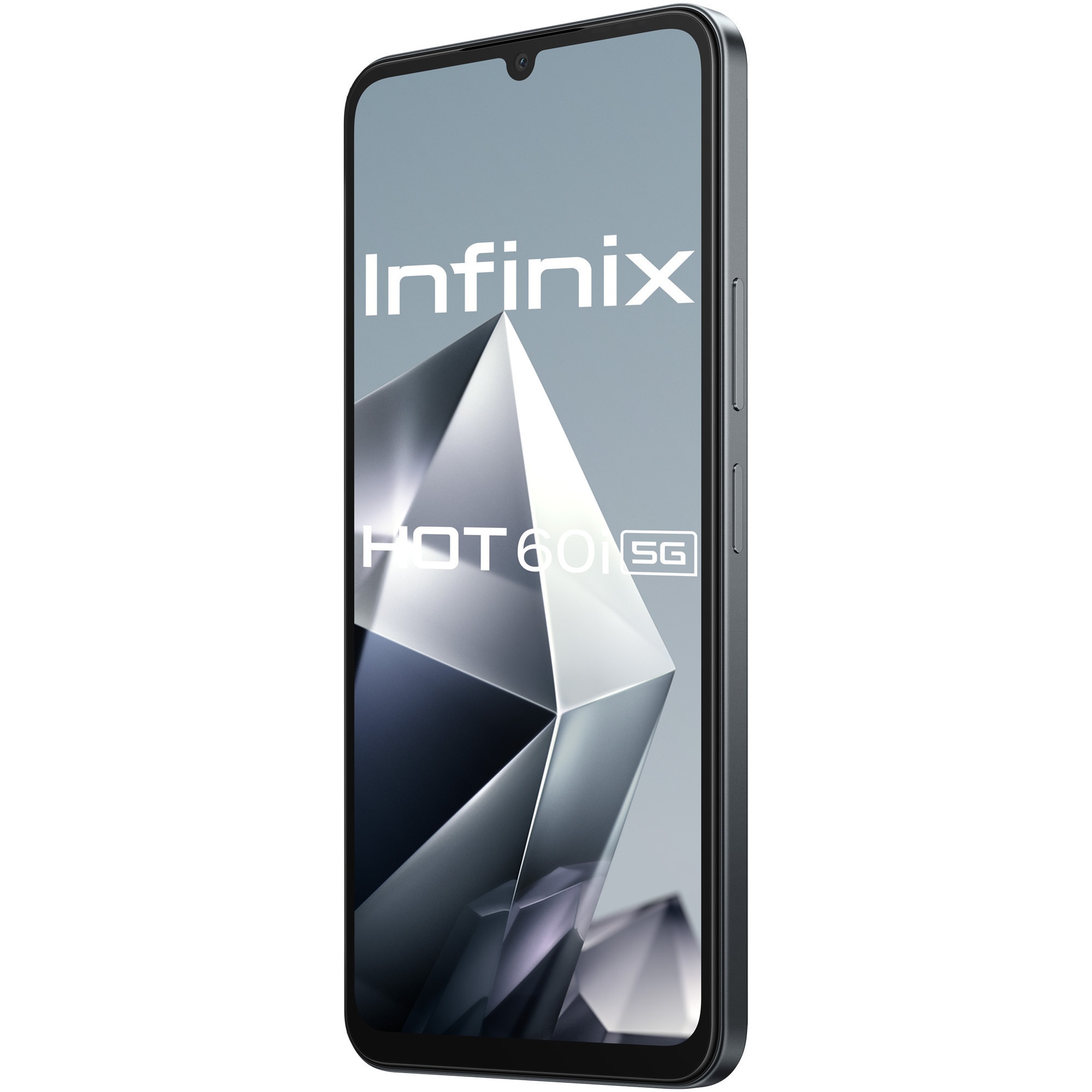 Telefon mobil Infinix Hot 60i, 8GB RAM, 256GB, 5G, Sleek Black
