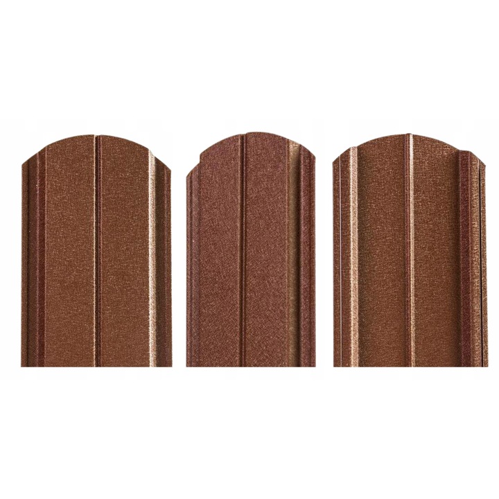 Sztacheta metalica Gaja, ocazionata, 11,5cm latime, 30-300cm lungime, culoare bruna, mata