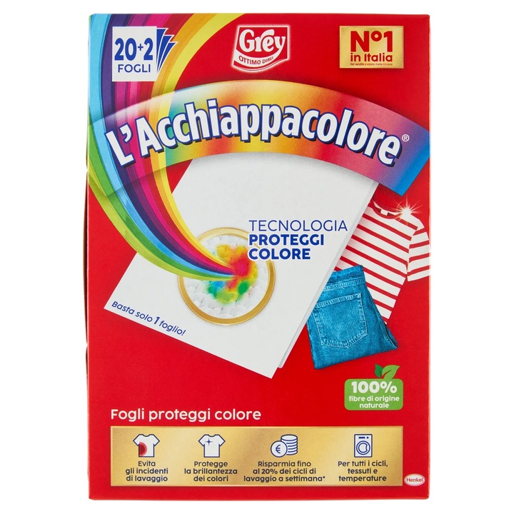 Lavete Captura Culori, Grey, 20 + 2 buc