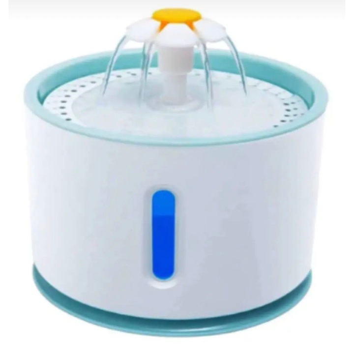 Dispenser apa automat, tip adapator fantana pentru pisici si caini, 2, 4 l, purificare si filtrare