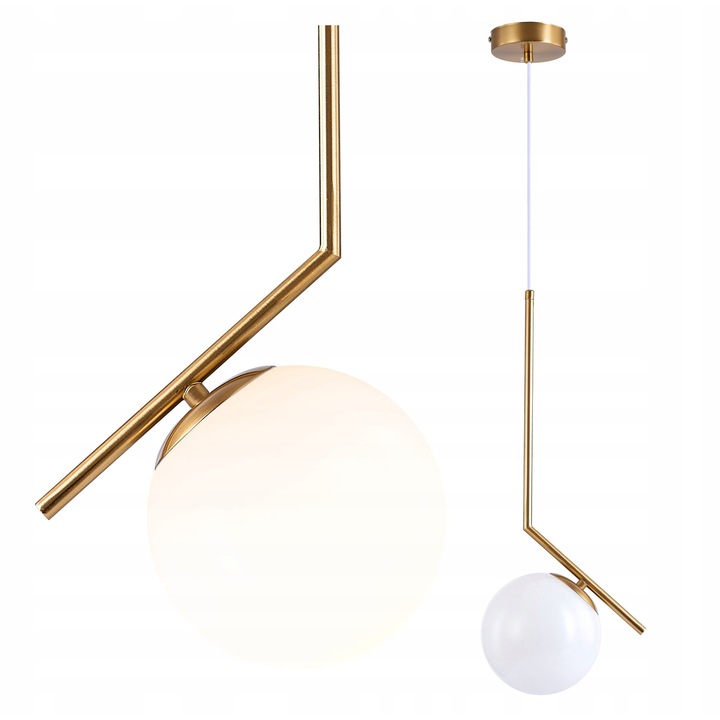 Set Lampa Suspendată Ledhoff, LED, Metal, Auriu