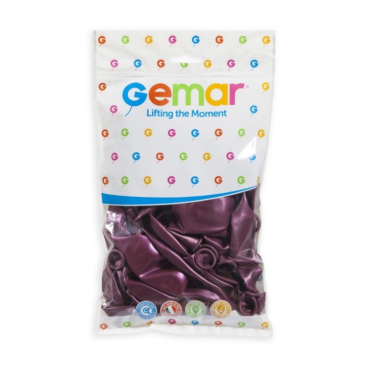 100 db-os latex lufi szett, GM 120, bordó