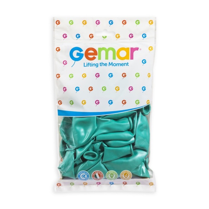 100 db-os latex lufi szett, GM 120, akvamarin