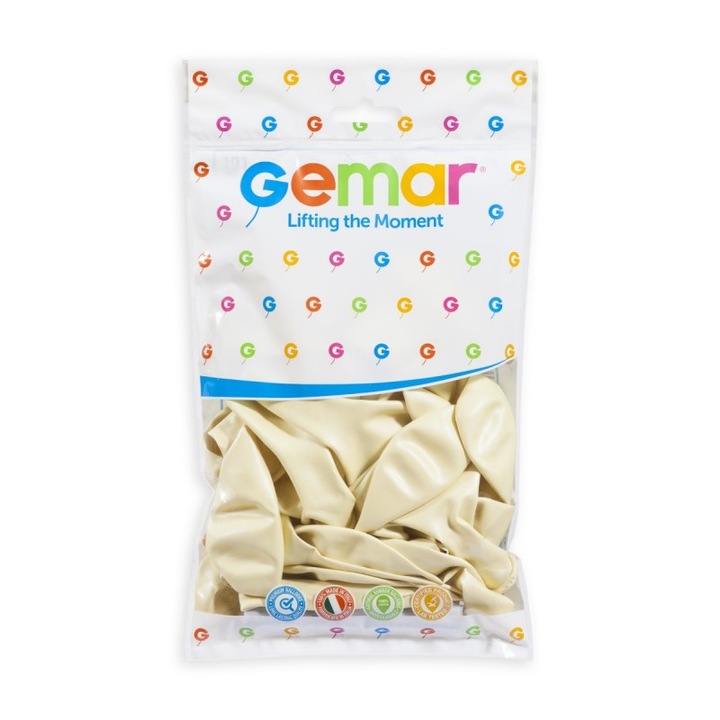 100 db-os latex lufi szett, GM 120, Elefántcsont