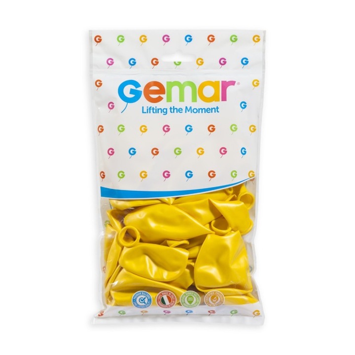 100 db latex lufi szett, GM 120, Sárga