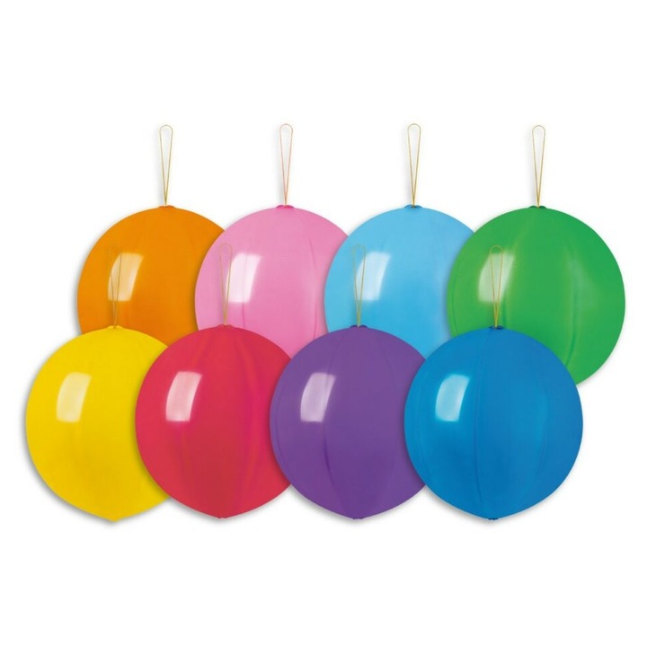 100 db Gemar lufi szett, "punch ball" 33cm/13", többszínű