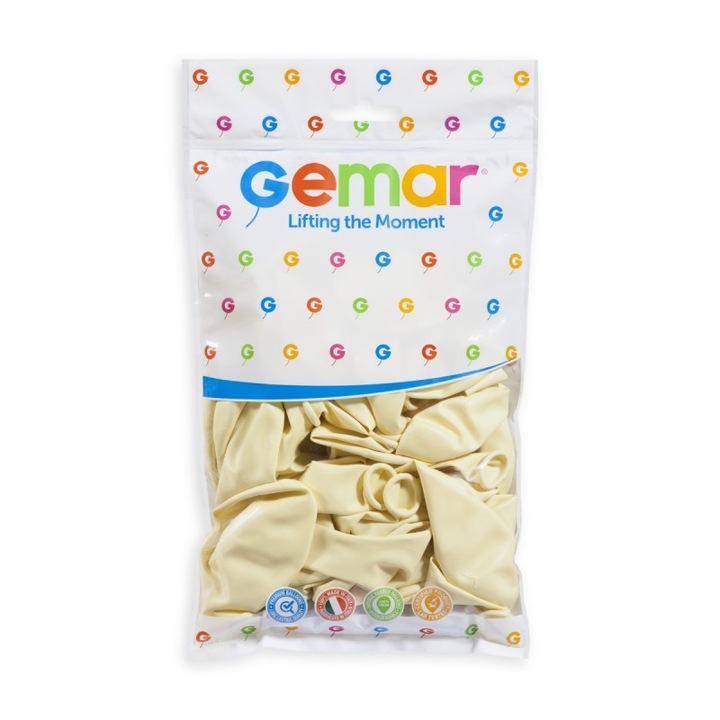 100 db latex lufi készlet, G 120, elefántcsontszín