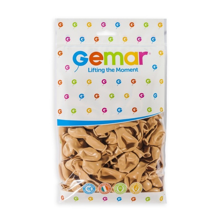 Set 100 baloane latex, A50, Bej