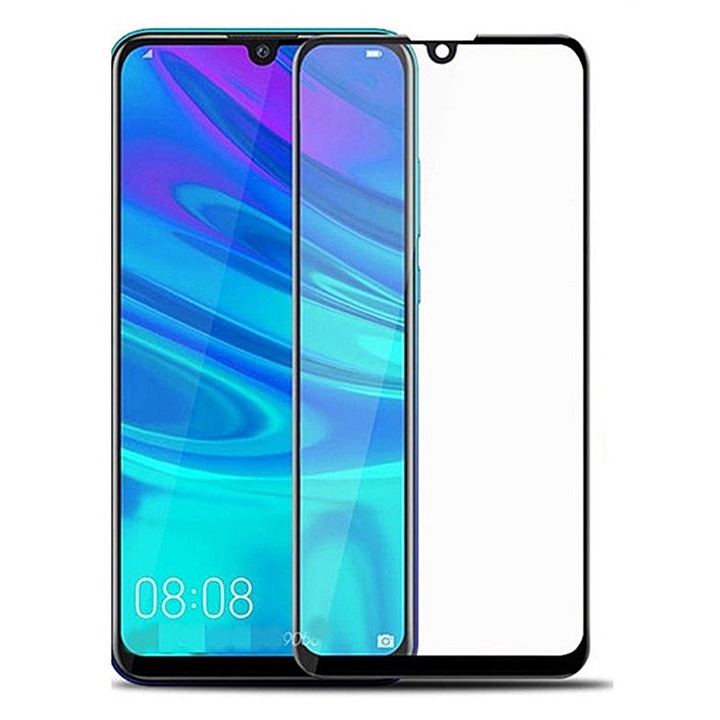 Folie de sticlă 3D subțire neagră compatibilă cu Huawei P Smart 2019 / P smart + 2019 / Honor 10 Lite