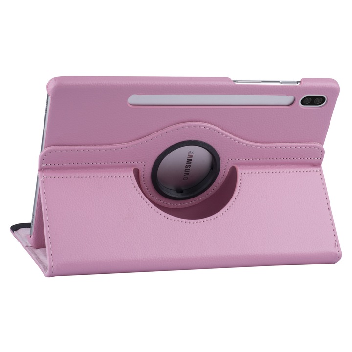 Husă tabletă pliabilă roz, compatibilă cu Samsung Galaxy Tab S6 (SM-T860, SM-T865) 10.5 inch
