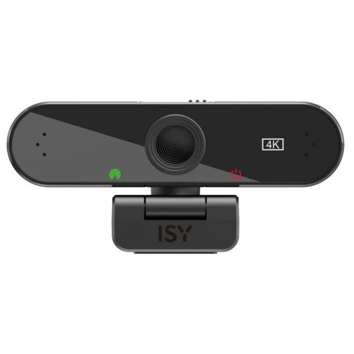 Camera web ISY IW-3000, 4K, microfon incorporat, negru