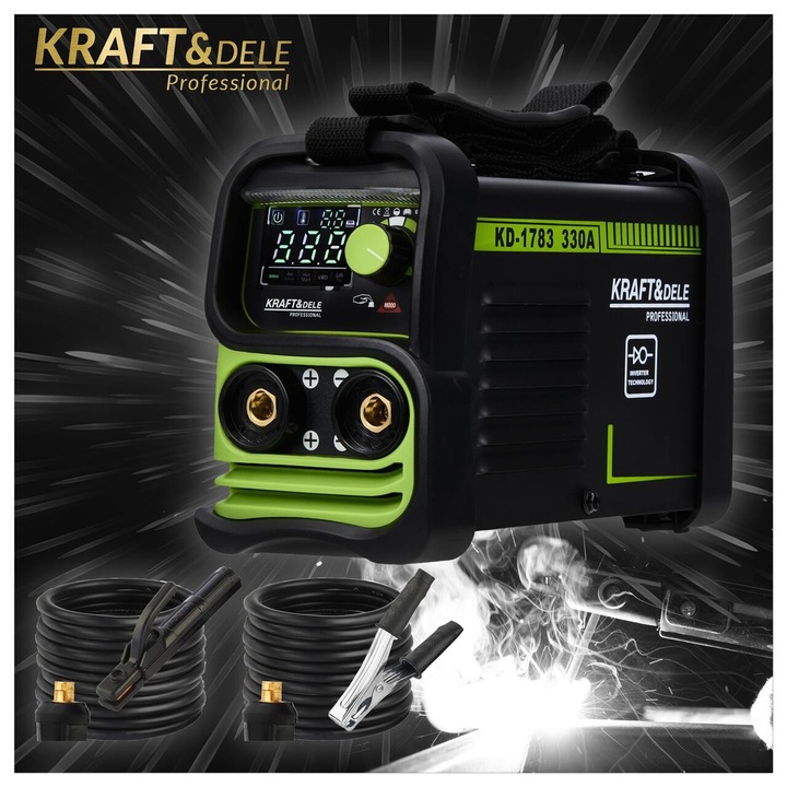 Hegesztőgép, inverter, 330 amper, MMA VRD, Kraft