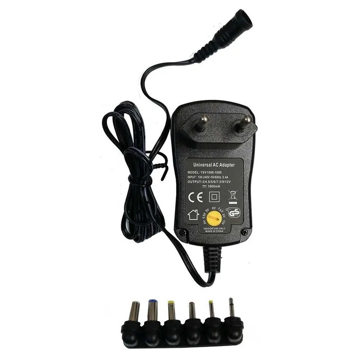 Alimentator AC DC 3-12V 2A cu 6 mufe (686)