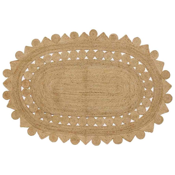 Килим vidaXL, Кафяво 205 x 305 см юта