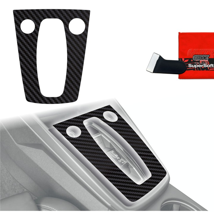 Folie de protectie pentru interior, Grizzprotector - Pianoskin Carbon Matte Pentru Audi S3 8Y Facelift (2024-2025)