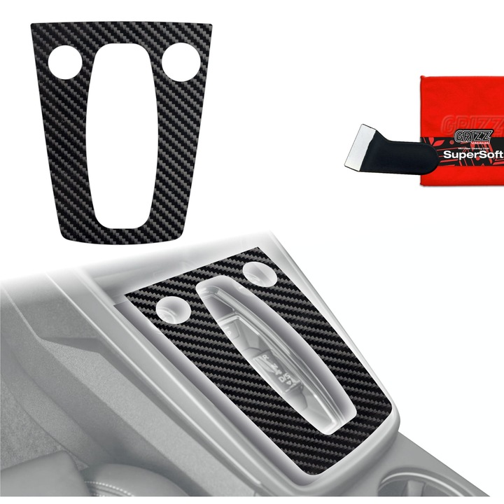 Защитно фолио за интериора, Grizzprotector - Pianoskin Carbon Glossy За Audi A3 8Y Facelift (2024-2025)