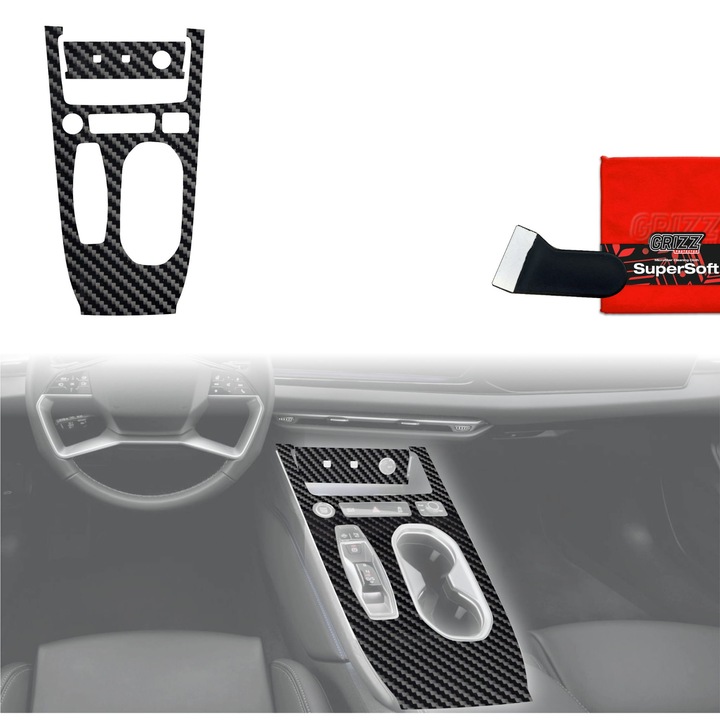 Защитно фолио за интериора, Grizzprotector - Pianoskin Carbon Glossy За Audi A6 C9 (2025-2026)