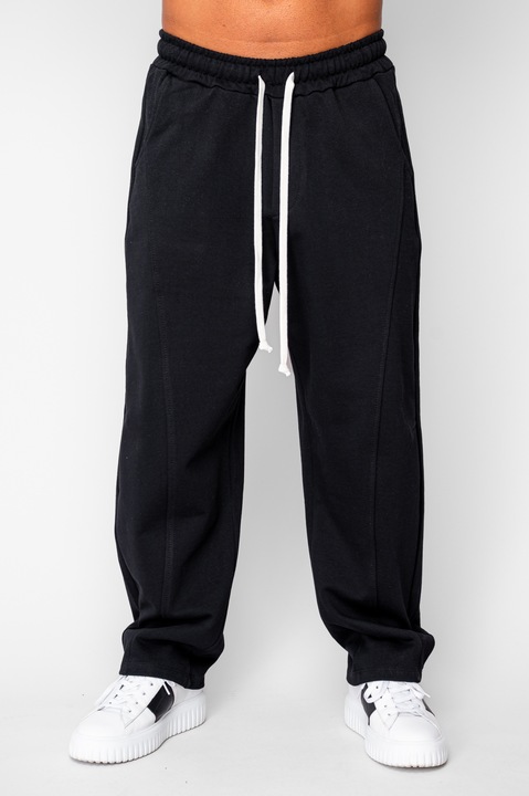 Hosszú nadrág Baloon Fit 100% pamutból - 400gr/nm Prémium Kiadás Fekete 2024, Fekete