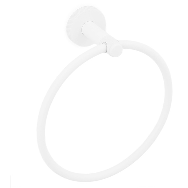 Suport rotund prosop, Maison Mex DOTTY, L.18 l.19,8 H.7,3 cm, alb mat