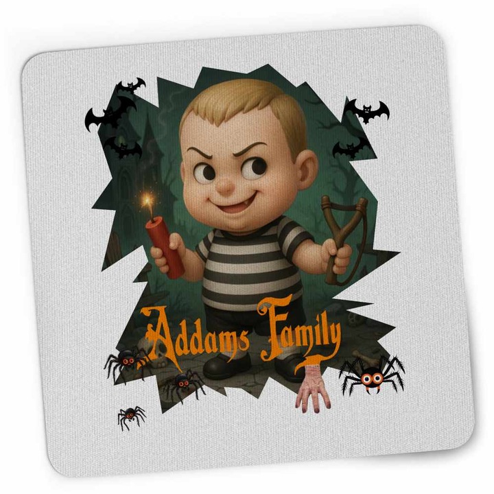 Gaming egérpad Familia Addams Pugsley Cimitir Dinamita Halloween Horror Cosplay CoolTrend, 21x19cm