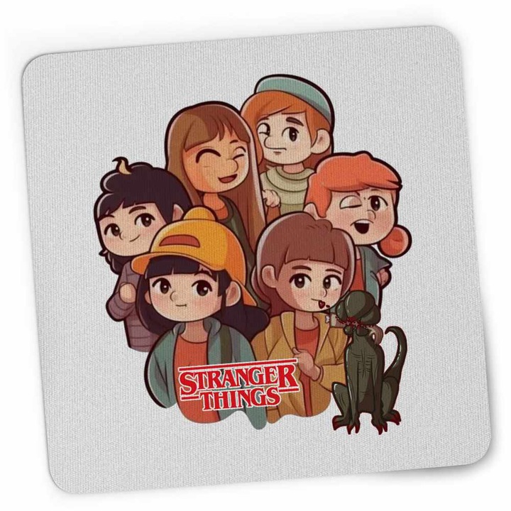 Mousepad Stranger Things Cartoon Personaje, 21x19cm