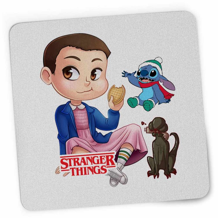 Mousepad Stranger Things Jane Eleven Desene Cartoon, 21x19cm