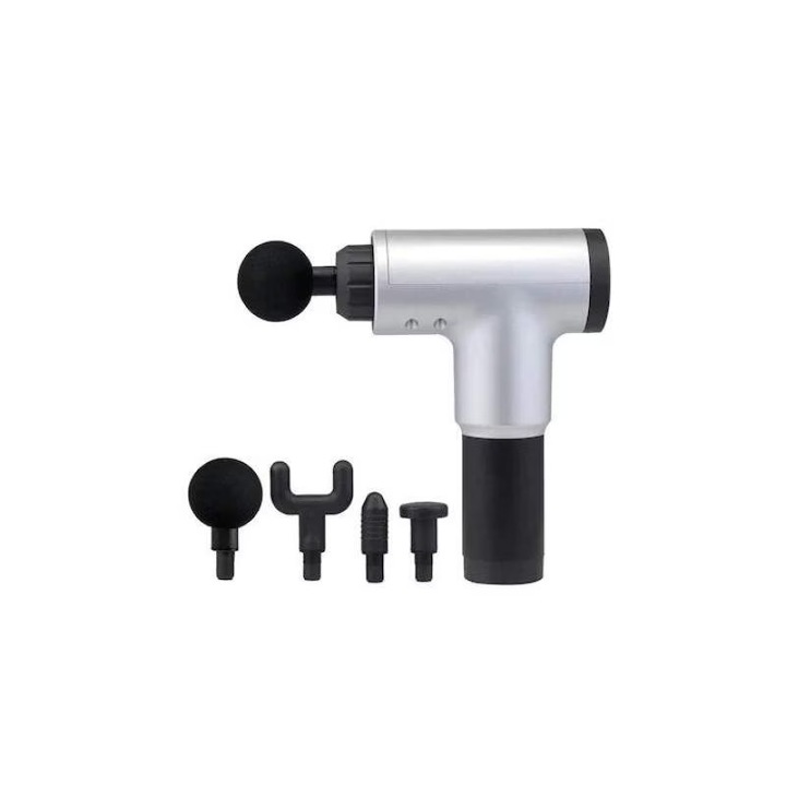 Aparat de masaj TehnoFusion tip pistol pentru masaj, slabire, anticelulitic, tonifiere, relaxare cu 6 trepte de viteza