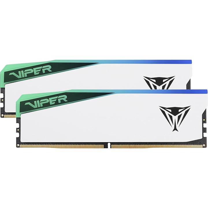 Kit memorie RAM Patriot Viper Elite 5 RGB 32GB (2x16GB) 3000MHz, alb