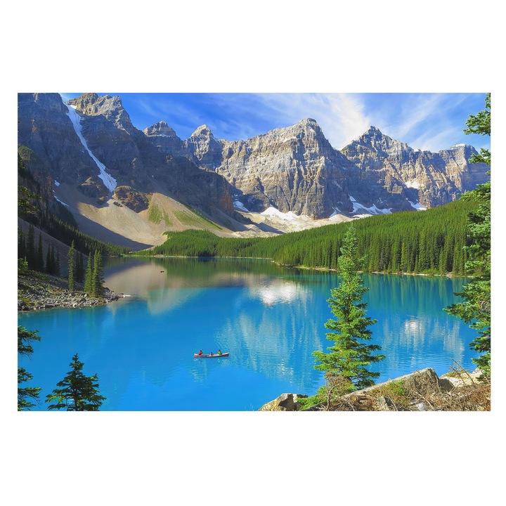 Tapéta Falra, Tulup, Hegyi tó, Kék, 104 x 70 cm, Vlies, Modern Belsőépítészeti Dekoráció, 010100060020000001157