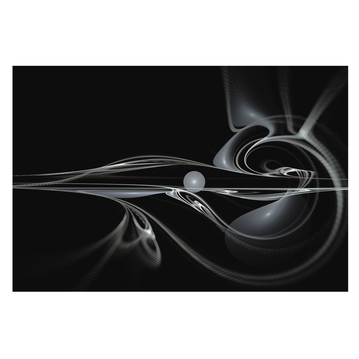 Tapéta Falra, Tulup, Folyadékvezetékek, Fekete, 104 x 70 cm, Vlies, Klasszikus, 010100060020000003283