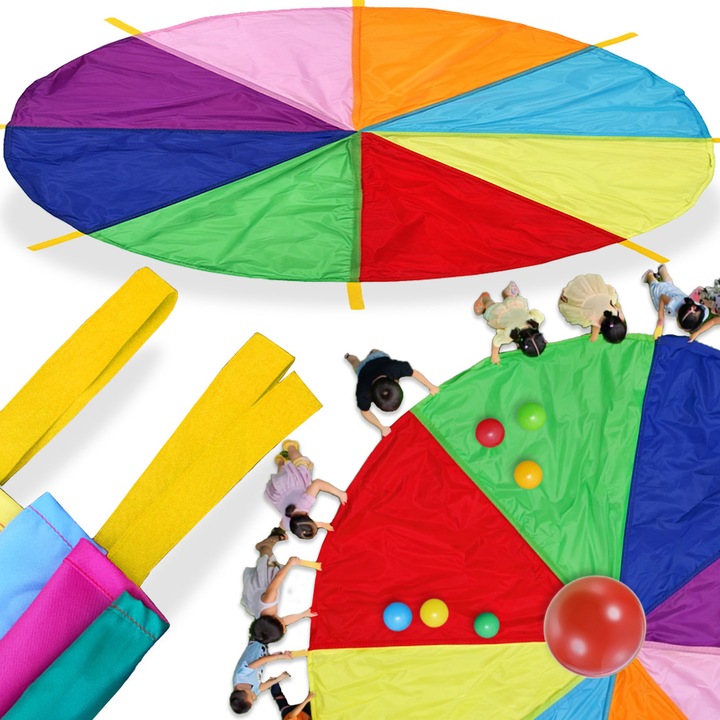 Jucarie de animatie, PIXEL, 1,9m, multicolora, cu manere, pentru copii