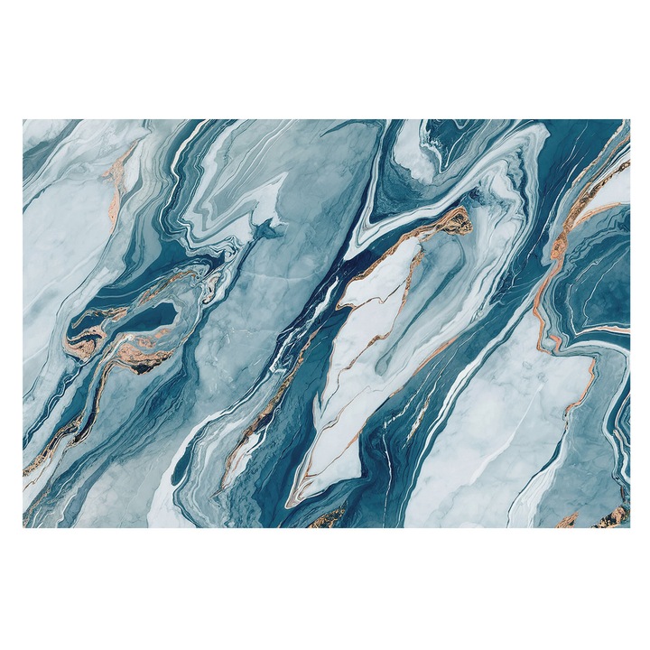 Tapet de Perete, Tulup, Eleganta minerala, Albastru, 104 x 70 cm, Pentru Dormitor, Adeziv Puternic, 010100060020000281913