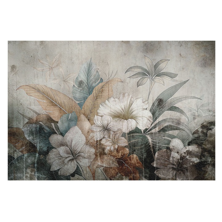 Fotótapéta Falra, Tulup, Virágálom, Szürke, 104 x 70 cm, Nem Szőtt, Modern Belsőépítészeti Dekoráció, 010100060020000282744